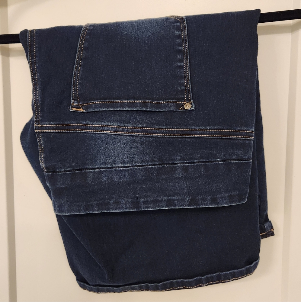 Makers of True Original dark navy bermuda jean shorts
